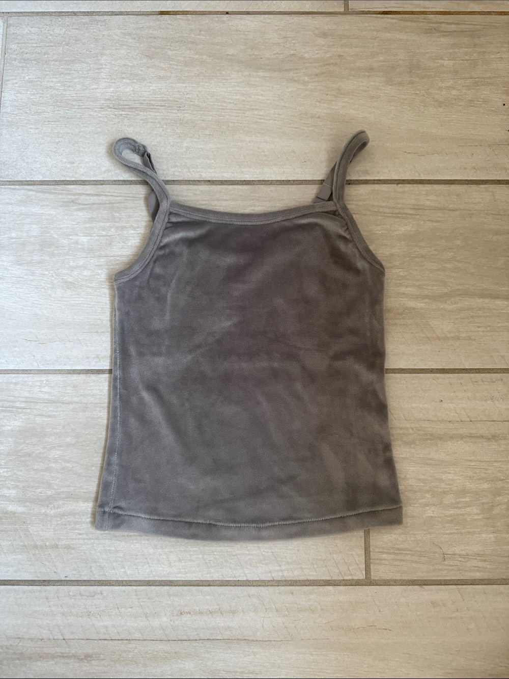 SKIMS Gray Velvet Camisole Tank Top